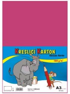 Kreslicí karton A3/180g tm. růžový