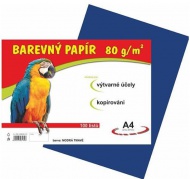 Barevný papír A4/100/80gr. modrý