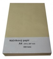 Náčrtkový papír A4 modrý