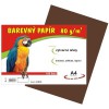 Barevný papír A4/80g/100 listů - hnědý