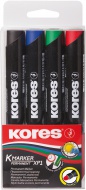 Permanentní popisovače Kores K-Marker sada /4ks