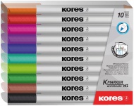 Popisovač Kores K-Marker whiteboard, tenký hrot, 10 ks