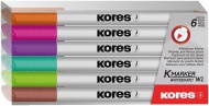 Popisovač Kores K-Marker whiteboard, tenký hrot, 6 ks
