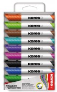 Popisova Kores K-Marker whiteboard, klnov hrot, 10 ks