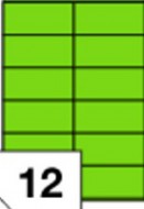 Etikety 105 x 48 zelené