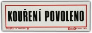 Samolepka - Kouření povoleno - zvětšit obrázek