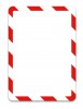 Samolepicí magnetický rámeček Magneto A4 červeno-bílý /2 ks