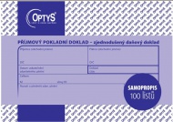 Příjmový doklad A6, zjedn. d. d., NCR