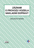 Záznam o provozu vozidla nákladní dopravy