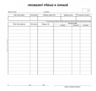 Hromadný příkaz k úhradě 2/3 A4, PT110