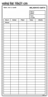 Skladová karta 15 - volný list 10x21 cm - zvětšit obrázek