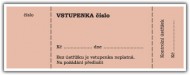 Bločková vstupenka