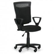Kancelářská židle Bali s područkama - černá - zvětšit obrázek
