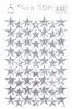 Samolepky hvězdy stříbrné holografické 829-SG