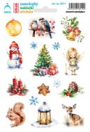 Vánoční samolepky - zlatá baňka - zvětšit obrázek