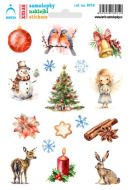 Vánoční samolepky - červená baňka - zvětšit obrázek