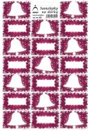 Etikety na dárky zvonky - fialové - zvětšit obrázek