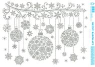 Baňky - tisk stříbrnými glitry - zvětšit obrázek