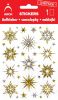 Vánoční holografické samolepky - hvězdičky 02