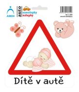 Samolepka "Dítě v autě" - batole holčička - zvětšit obrázek