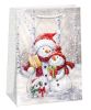 Dárková papírová taška MAXI (47 x 70 cm) Sněhuláčci