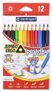 Pastelky CENTROPEN trojhranné 12 ks JUMBO