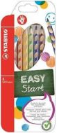 Barevná pastelka Easycolours, HB, trojhranná, pro praváky, 6ks/ bal., STABILO  - zvětšit obrázek