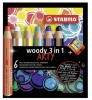 Pastelky Woody ARTY 3v1 /6