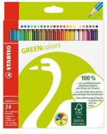 Pastelky 24 ks GreenColours Stabilo