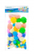 Kuličky POMPON pastelové 402516 - zvětšit obrázek