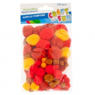 Kuličky POMPON barevné 441431 - zvětšit obrázek