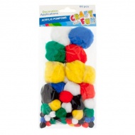 Kuličky POMPON barevné 441434 - zvětšit obrázek