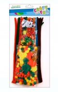 Set kuličky POMPON barevné 463781