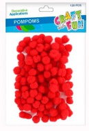 Kuličky POMPON červené 1cm