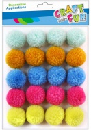 Kuličky POMPON 3cm 463936 - zvětšit obrázek