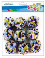Kuličky POMPON 4 cm 463937 - zvětšit obrázek