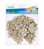 Dřevěné dekorace Lístky 4cm 463954 - zvětšit obrázek