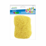 Dekorační sisal 30 g zlatý - zvětšit obrázek