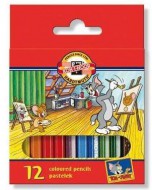 Pastelky krátké - 12 ks Tom a Jerry