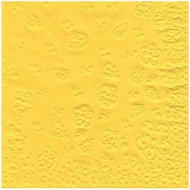 Ubrousky s ražbou 33 x 33 cm - žluté