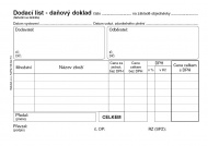 Dodací list - daňový doklad A6, PT130