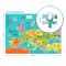 Puzzle mapa Evropy 100 dílků v krabičce