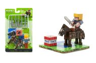 Stavebnice Magnet World bojovník 5cm s koněm a doplňky