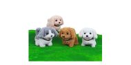 Plyšový pejsek 18 cm - pohyblivý, 4 varianty, na baterie