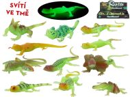 Ještěrka 13-16cm zvířátko svítící ve tmě, 12 druhů