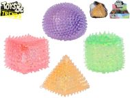 Míček strečový ECO sugar - geometrické tvary 6 cm 