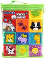 Kostky měkké baby pískací Paci-Paci, sada 9ks - zvětšit obrázek