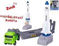 Auto nákladní na setrvačník, zvukové efekty + vystřelovač rakety