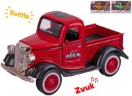 Auto old timer 11cm kovové, zpětný chod, se světlem a zvukem, 3barvy 
