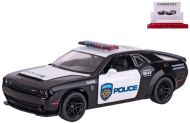 Sestavený kovový model policejního auta Kinsmart Dodge Challenger SRT Demon 170, policejní